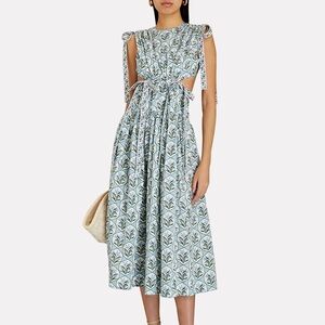 AGUA BY AGUA BENDITA
Guaguancó Chan Chan Celeste Cut-Out Midi Dress